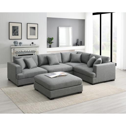 SECTIONAL USHURY C/OTTOMAN GR.