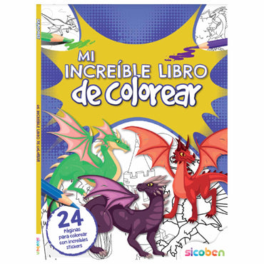LIBRO DE COLOREAR DIS SURT 24 PGS C/STIC