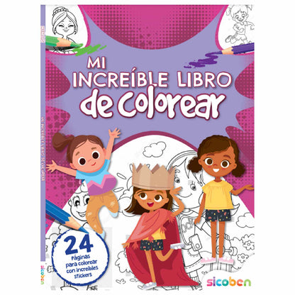 LIBRO DE COLOREAR DIS SURT 24 PGS C/STIC