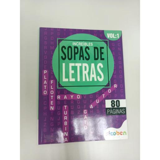 LIBRO SOPA DE LETRAS DISEÑO SURT 80 PGS