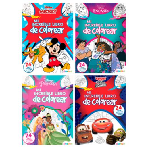 INCREIBLE LIBRO DE COLOR DISNEY 24PG SUR