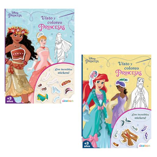 LIBRO VISTO Y COLOREO DISNEY PRINCESAS 1