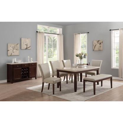 KEN LOW DINING SET 4 CHAIRS + BE BENCH.