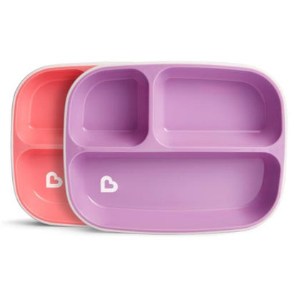 SET OF 2 MUNCHKIN SILICONE PLATES