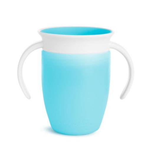 VASO P/BEBE 360 -7OZ C/ASAS AZUL MUNCHKI