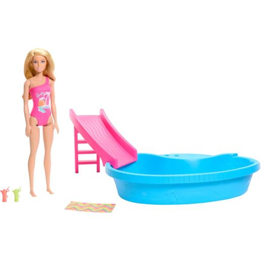 BARBIE SET JUEGO ALBERCA GLAM C/MUNECA