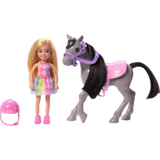 Set de Juego Barbie Chelsea Paseo en Pony HTK29