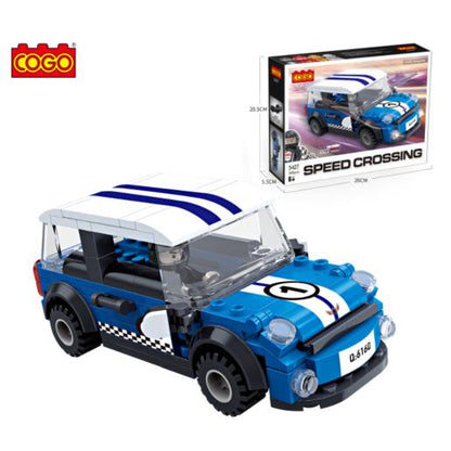 FIG. BLOCK. CONST. CAR. CARRE. BLUE 182PCS