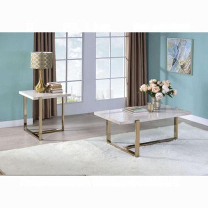 SET D/2 TABLES D/CENTER FEIT RECT. MARBLE