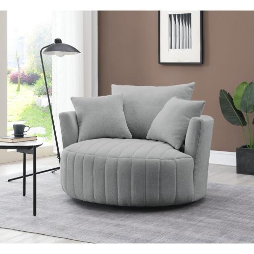 SILLON GIRA. ZUNYAS GRIS C/2 COJINES