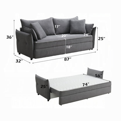 IRINA GREY SOFA WITH BED