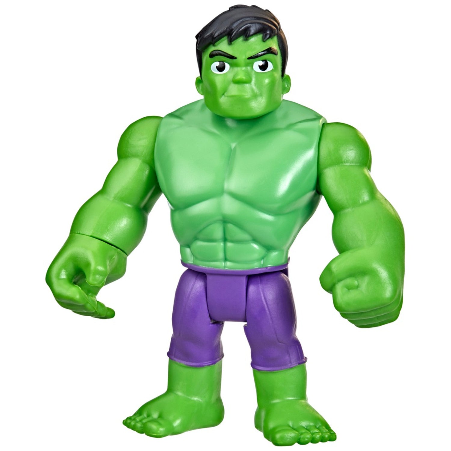 Figura Hulk verde, musculoso, de Hasbro, ideal para juegos de superhéroes.