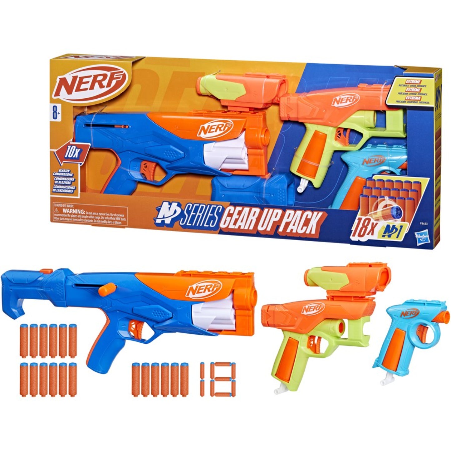 NERF N SERIES LANZADOR PACK GEAR UP