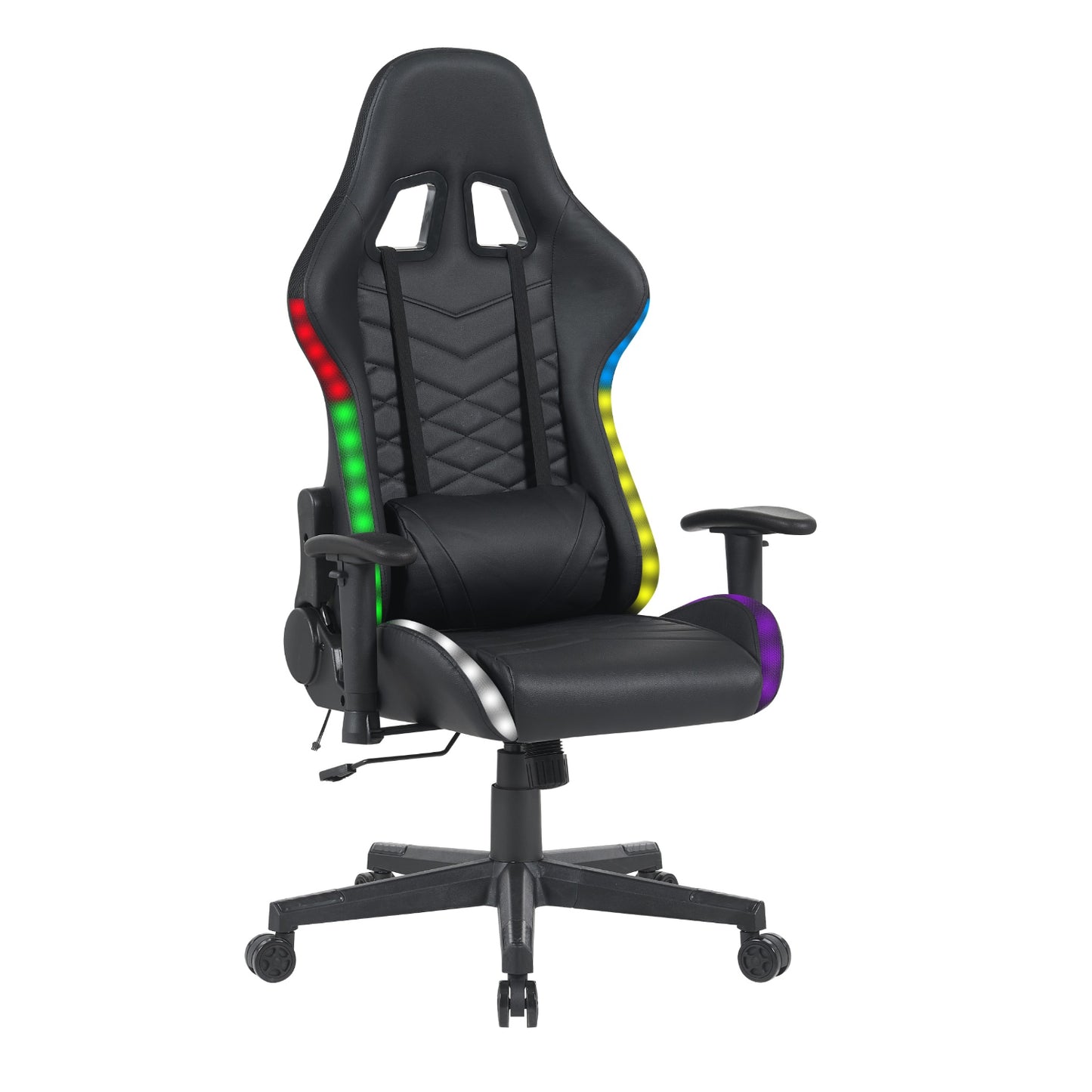 SILLA GAMER C/LUZ LED RGB NG.