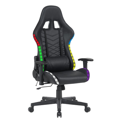 SILLA GAMER C/LUZ LED RGB NG.
