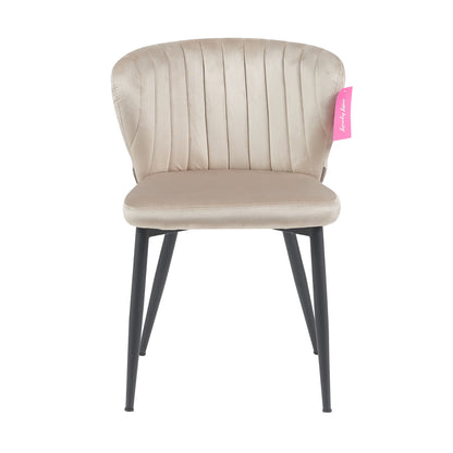SILLA DECORATIVA BEIGE.