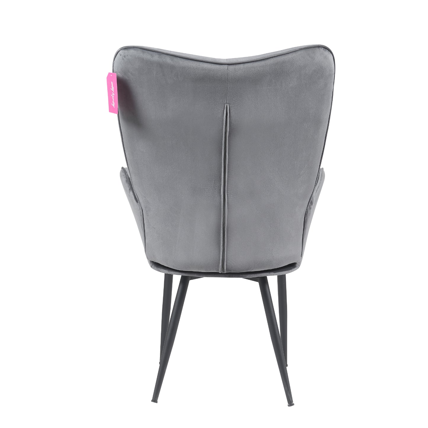 GREY DECORATIVE CHAIR.