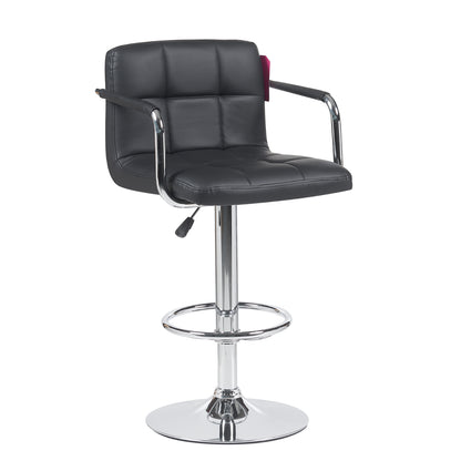 SILLA P/BAR C/BRAZOS NEGRA.
