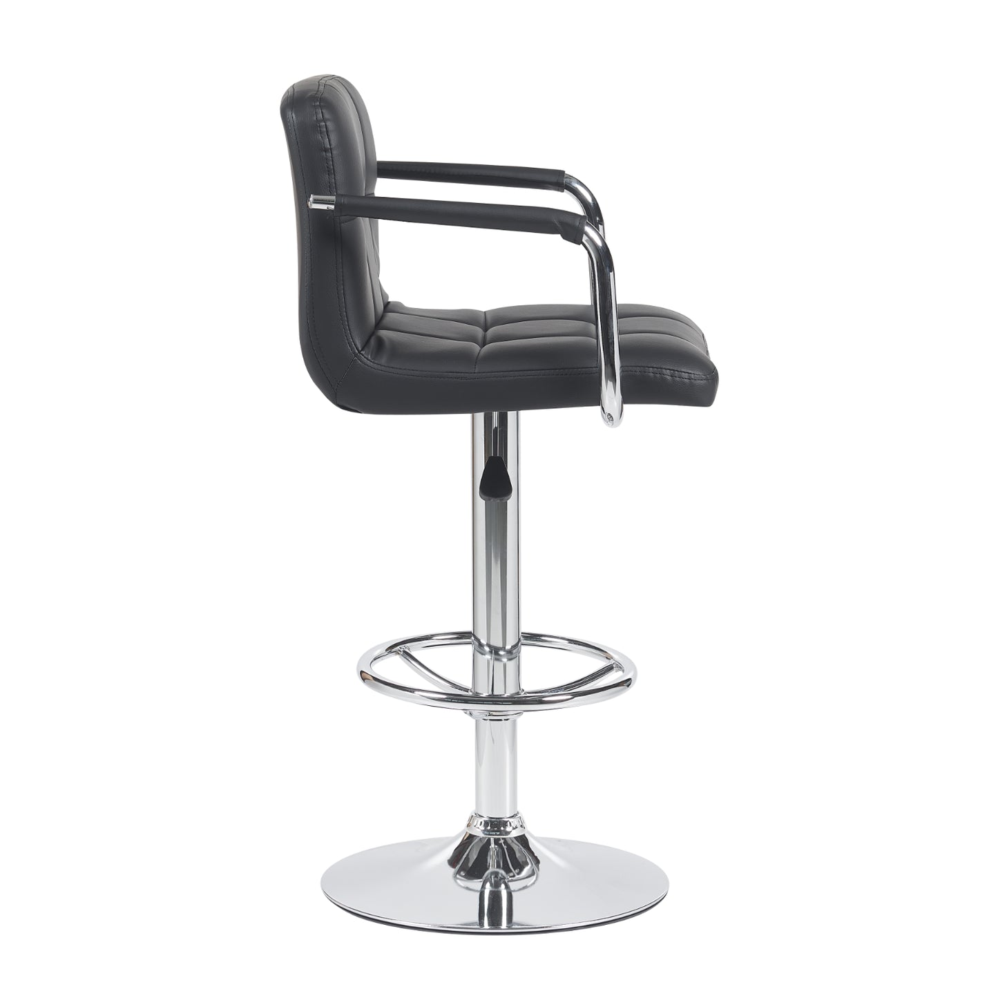 SILLA P/BAR C/BRAZOS NEGRA.
