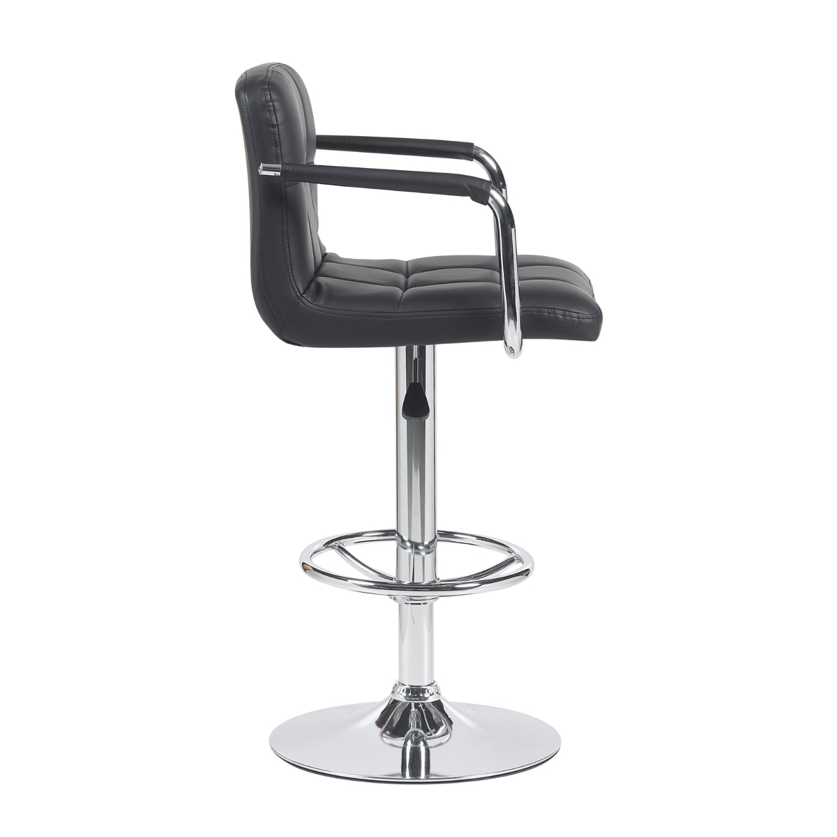 SILLA P/BAR C/BRAZOS NEGRA.