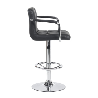 SILLA P/BAR C/BRAZOS NEGRA.