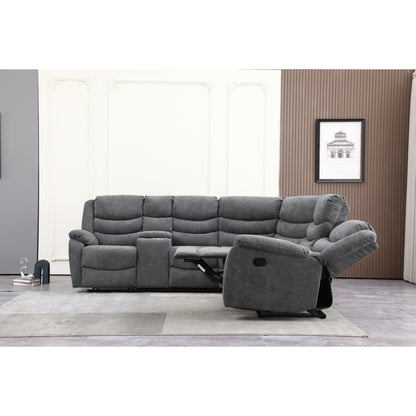 SECCIONAL RECLINABLE C/CONSOLA GR.