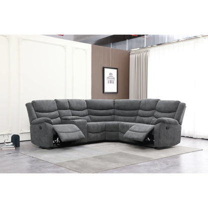 SECCIONAL RECLINABLE C/CONSOLA GR.
