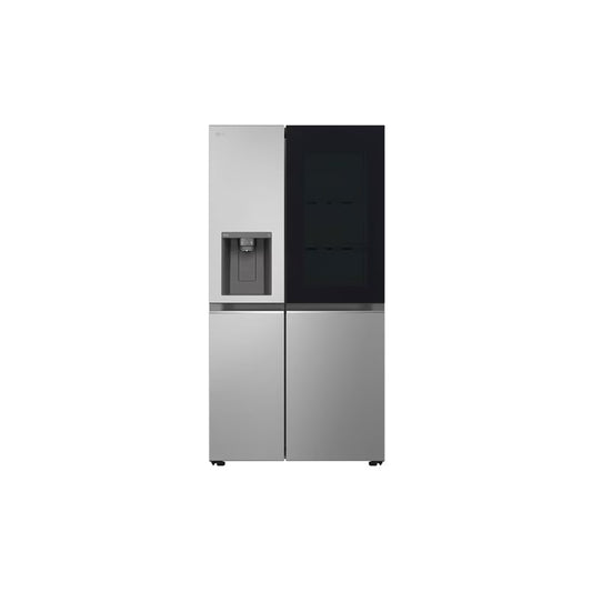 Side By Side Refrigerator 22.4pᶟ (Net) / 24pᶟ (Gross) ThinQ™ InstaView™ Smart Inverter Silver