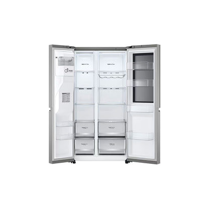 Refrigeradora Side By Side 22.4pᶟ (Net) / 24pᶟ (Gross) ThinQ™ InstaView™ Smart Inverter Silver