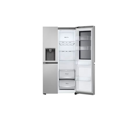 Refrigeradora Side By Side 22.4pᶟ (Net) / 24pᶟ (Gross) ThinQ™ InstaView™ Smart Inverter Silver