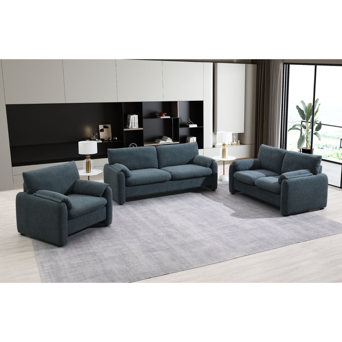 JGO. DE SALA AVIANA 3 PZS GRIS.