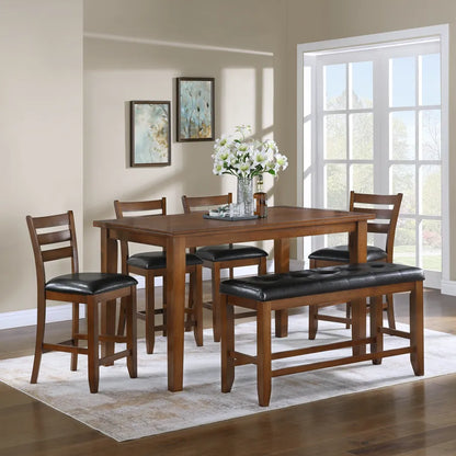 URBAN DINING SET HIGH 4 CHAIRS + BAN 