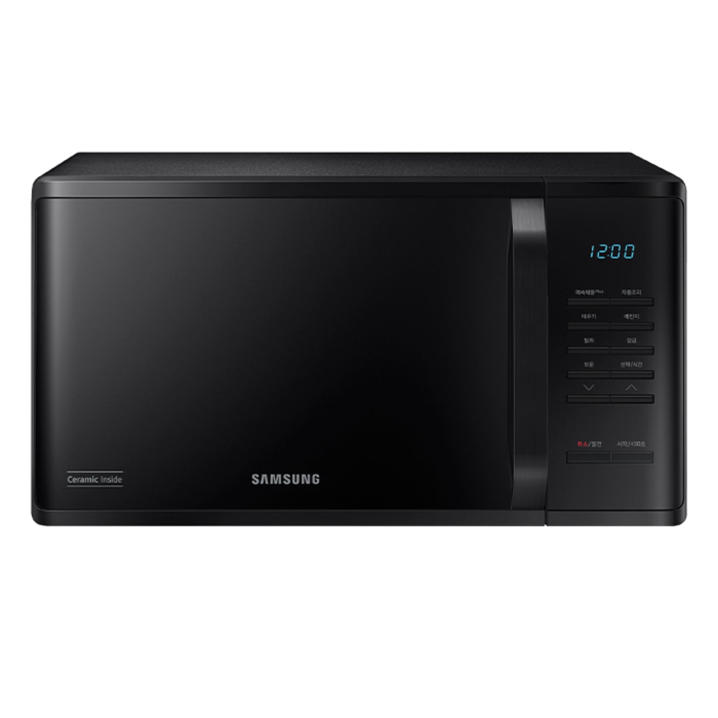 Microondas Samsung 0.8' Digital 800W Negro | Quick Defrost + Interior Cerámico | Modelo MS23K3513AK/AP