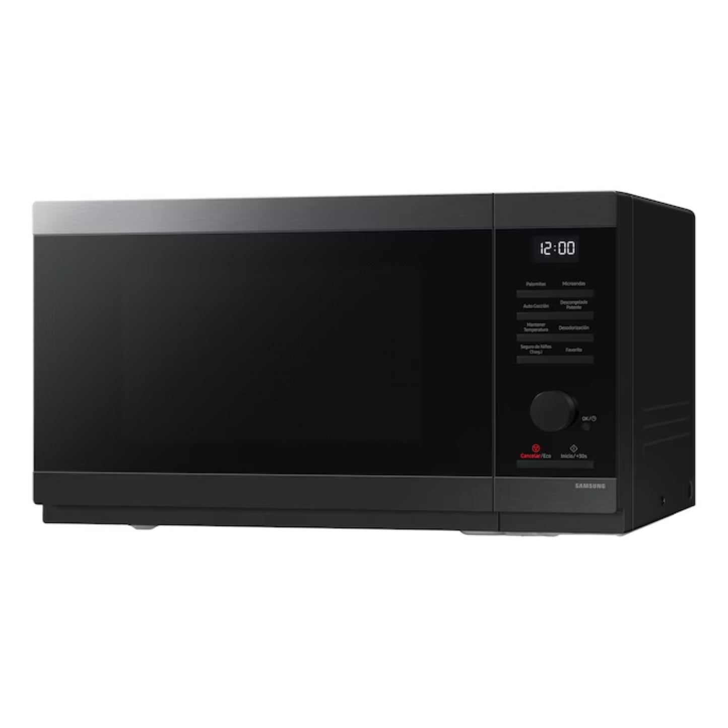 Microondas Samsung 1.1' Digital 1000W Negro | Interior Cerámico + Quick Defrost | Modelo MS32DG4504AGAX