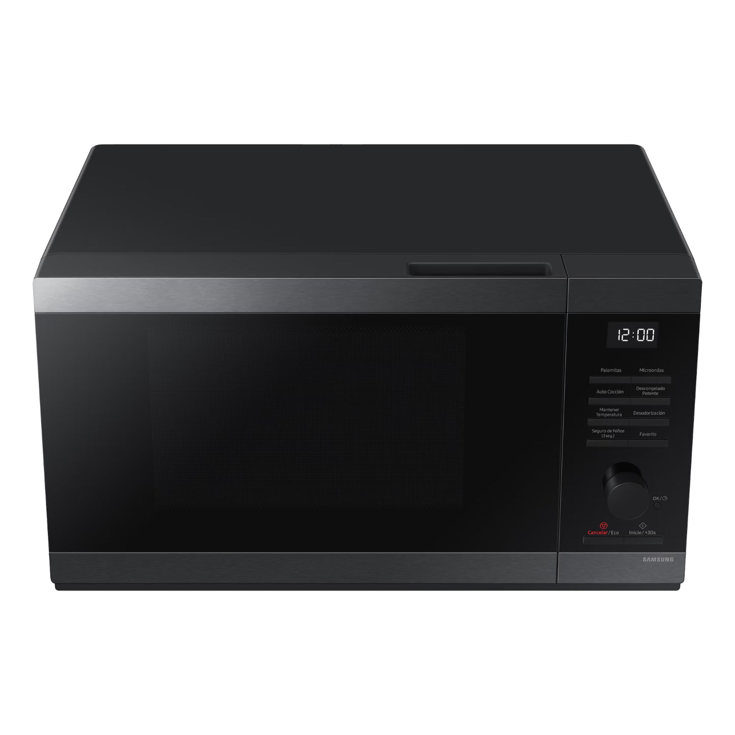 Microondas Samsung 1.1' Digital 1000W Negro | Interior Cerámico + Quick Defrost | Modelo MS32DG4504AGAX