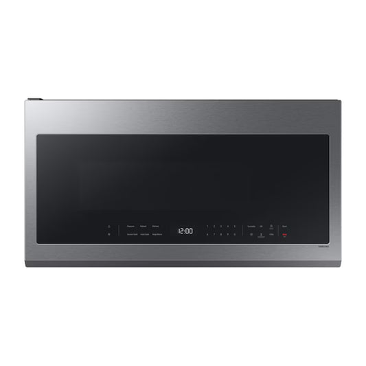 Samsung 2.1" OTR Digital Microwave 1000W Stainless Steel | Wi-Fi + Sensor Cook + Fan 400 CFM | ME21DG6300SRAA