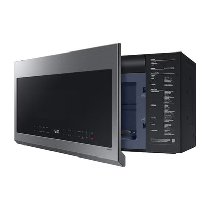Microondas Samsung 2.1' OTR Digital 1000W Acero Inoxidable | Wi-Fi + Sensor Cook + Ventilación 400 CFM | ME21DG6300SRAA