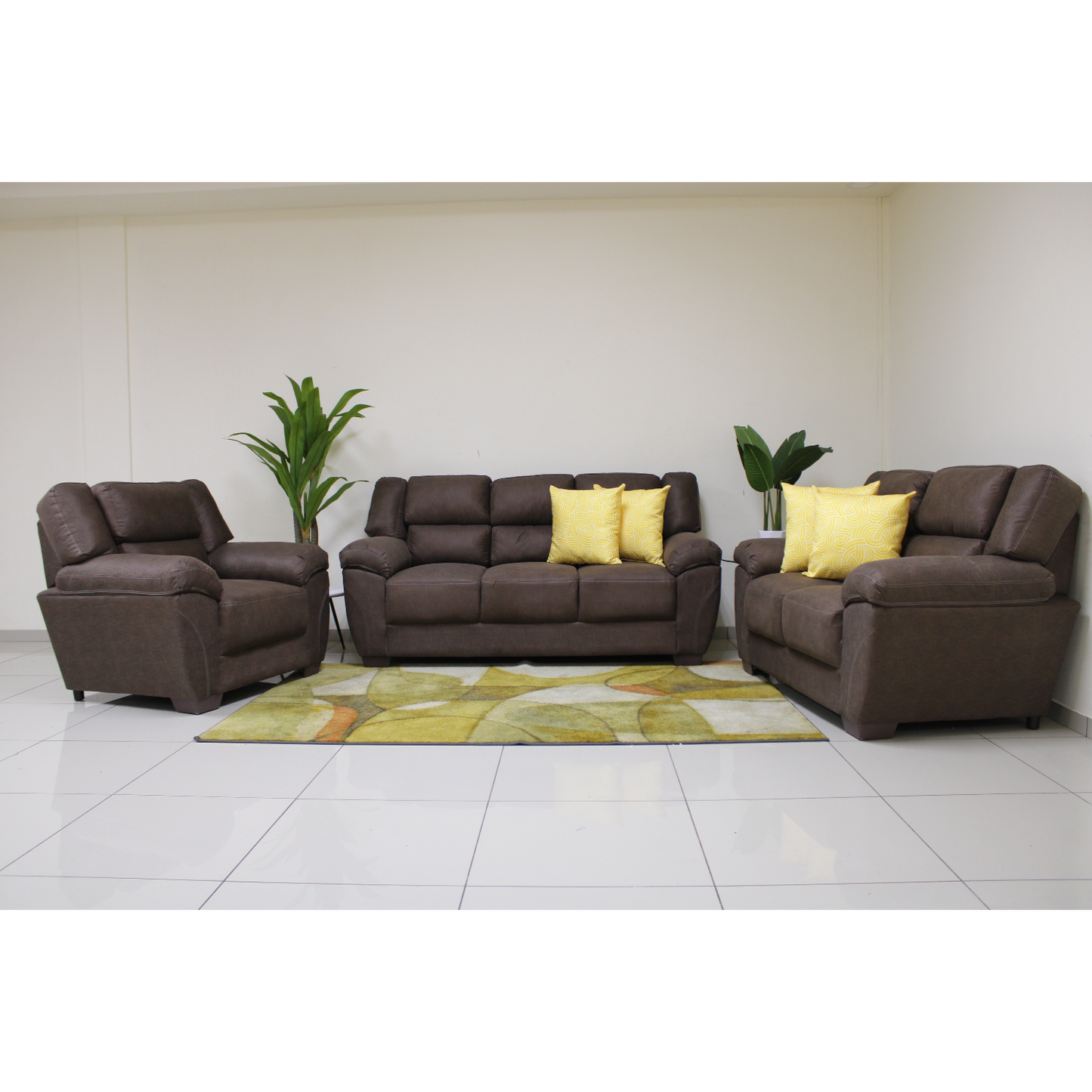 JUEGO DE SALA KANSAS 3PZS CHOCOLATE