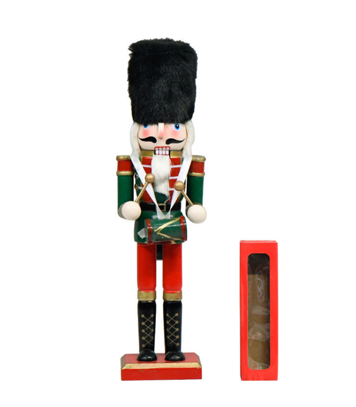 NAV. NUTCRACKER WITH HAT 30CM