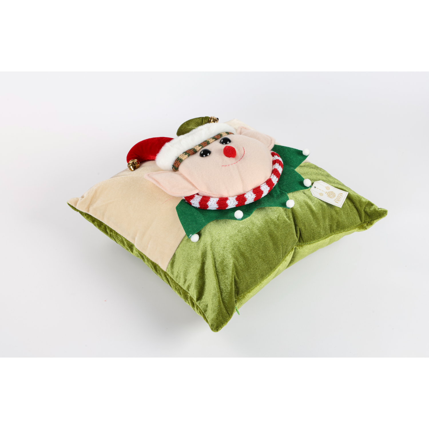 NAV. COJIN ELFO VERDE 3D 40CM