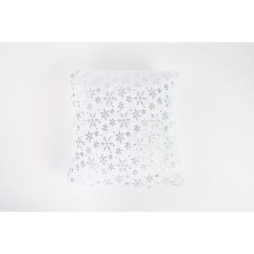 NAV. PLUSH SILVER FLAKE CUSHION