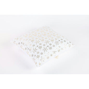 NAV. PLUSH GOLD FLAKE CUSHION