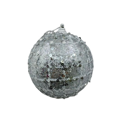 NAV. PELOTA SET2 10CM PLATA PIZCAS BRILL