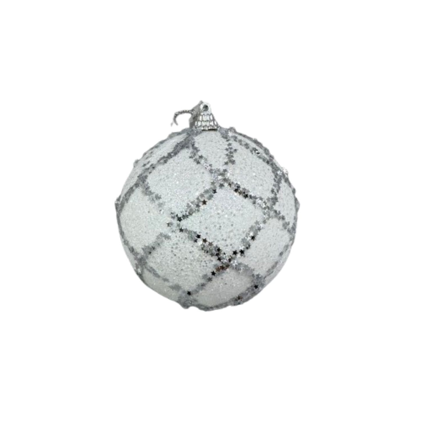 NAV. PELOTA SET2 10CM BLANCO C/PLATA