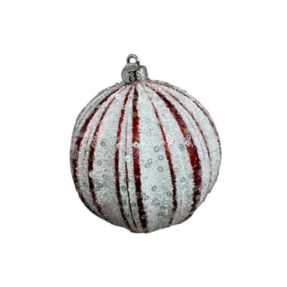 NAV. PELOTA SET2 10CM BLANCO LIN/ROJO