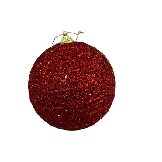 NAV. BALL SET2 10CM RED FULL BRILLIANT.