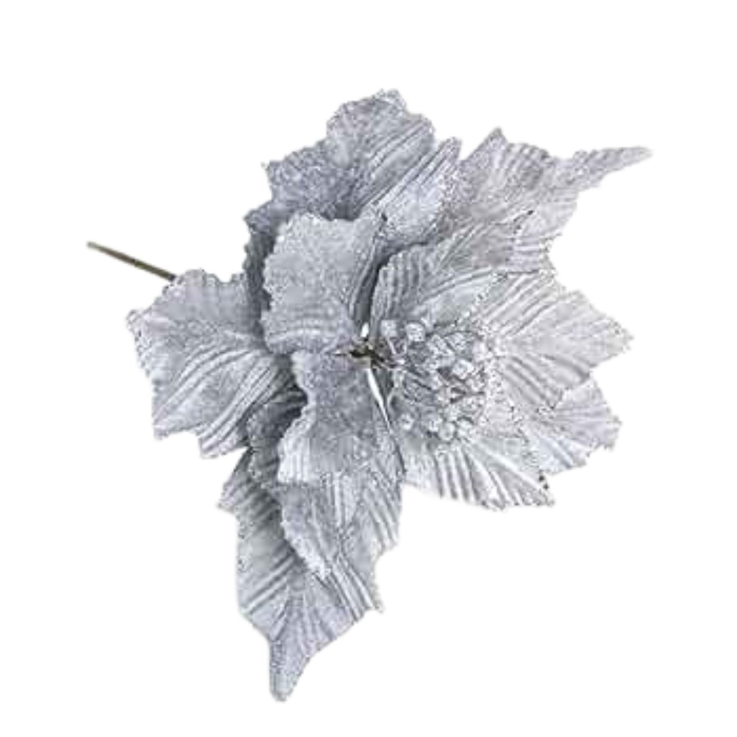 NAV. FLOWER 18CM GLOSSY GREY