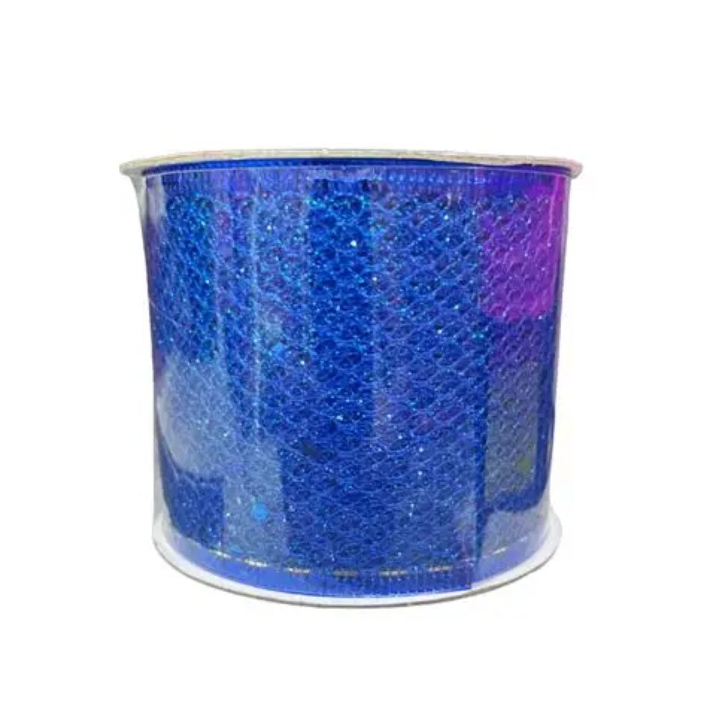 NAV. CINTA ARBOL 6CM AZUL BRILLO