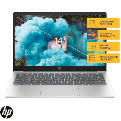 LAPTOP HP 14-EM0017LA 14  R5 8+512GB
