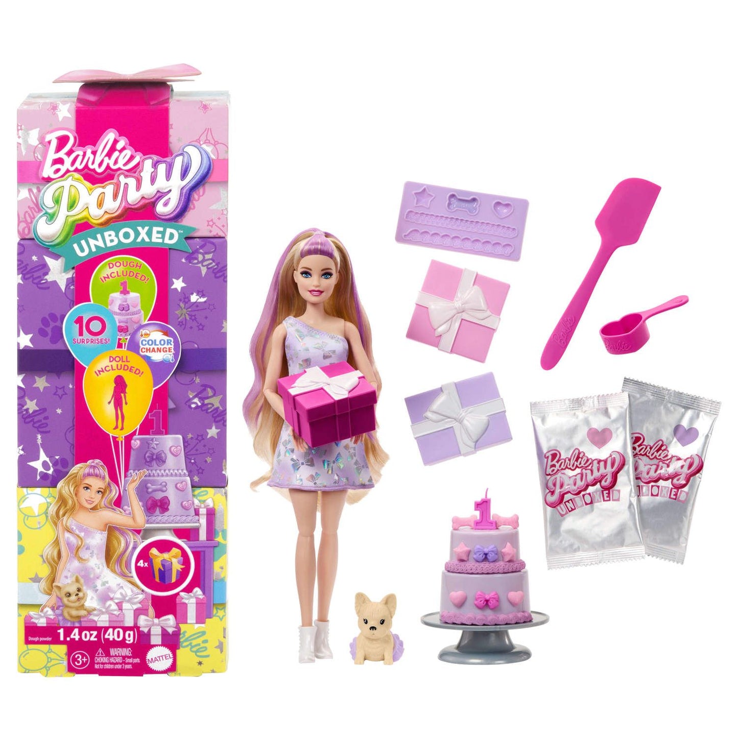 BARBIE MUNECA FIESTA REVELACION SURT.